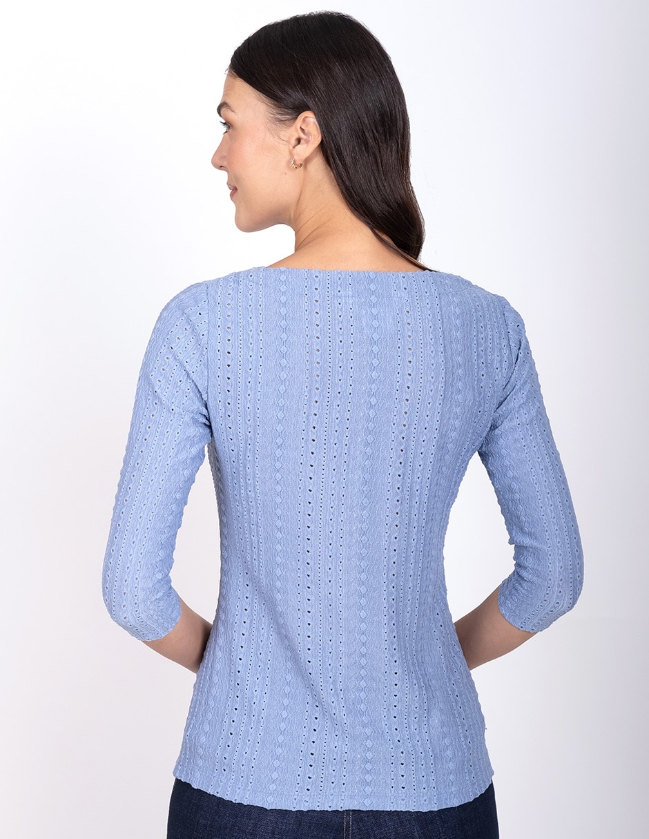 Blusa manga 3/4 para mujer 4