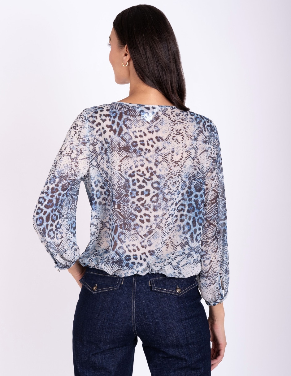 Blusa manga larga para mujer 4