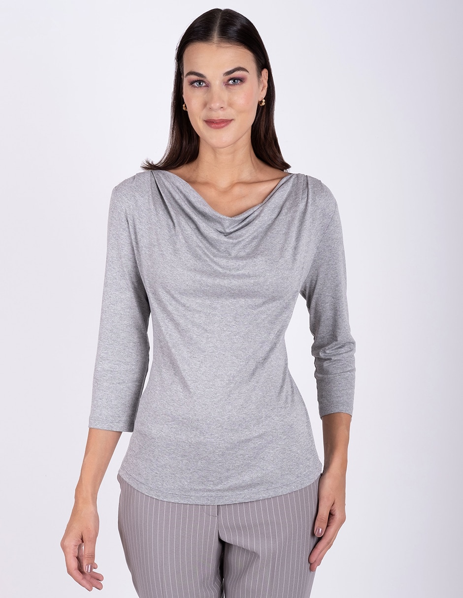 Blusa manga 3/4 para mujer