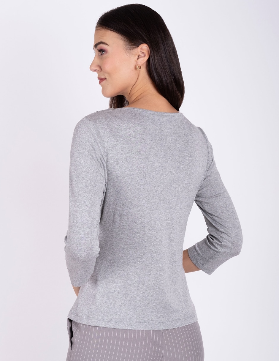 Blusa manga 3/4 para mujer 4