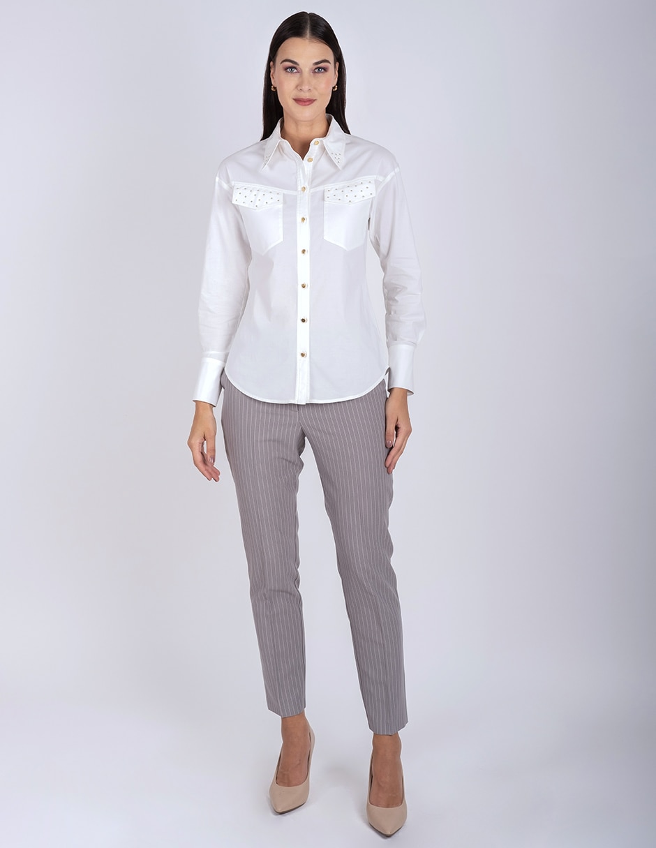 Blusa manga larga para mujer 2