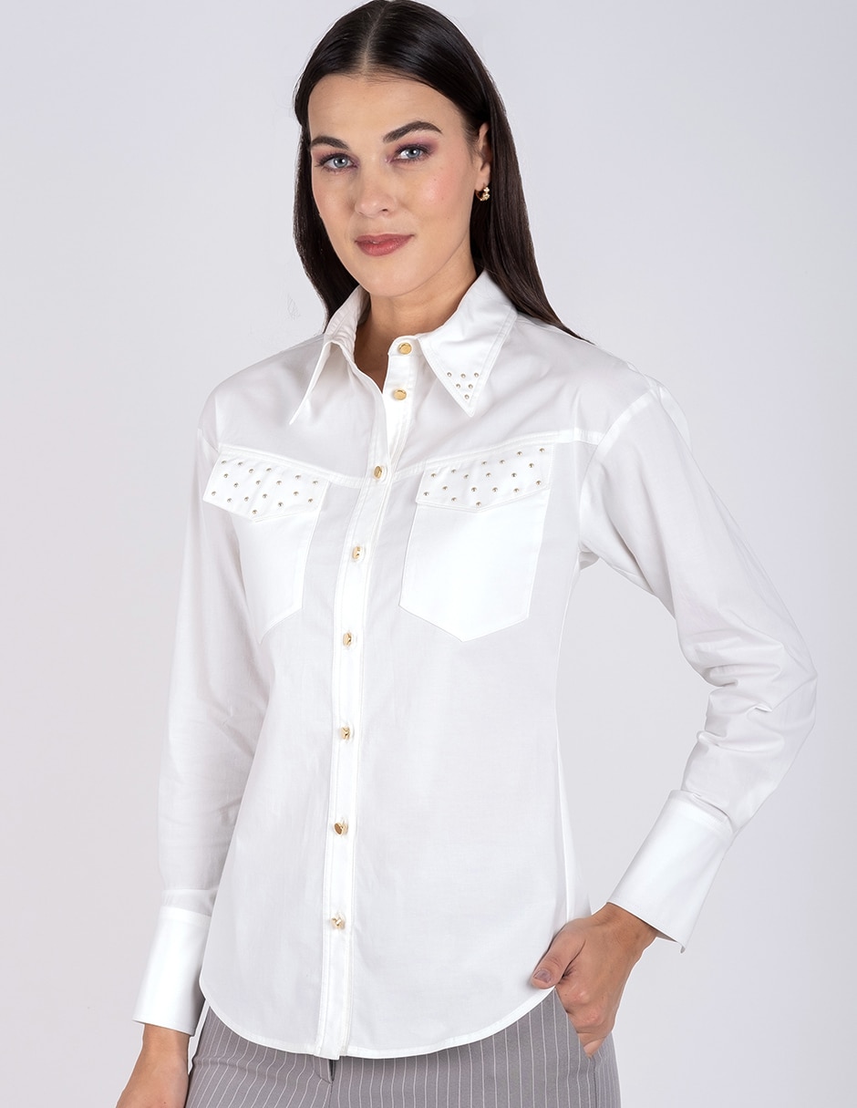 Blusa manga larga para mujer 3