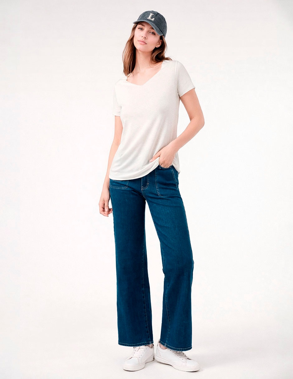 Blusa manga corta para mujer 3