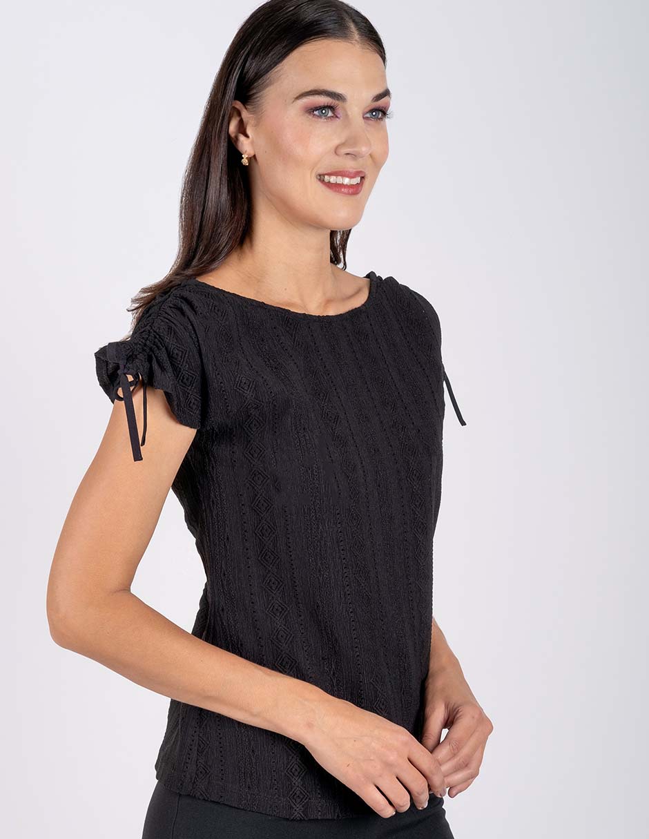 Blusa manga corta para mujer 4