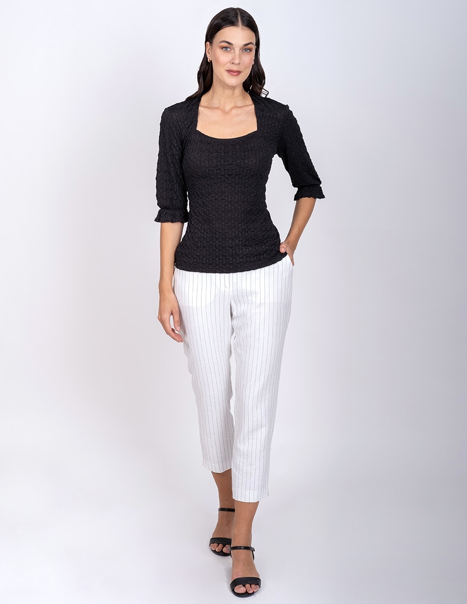 Blusa manga 3/4 para mujer 2