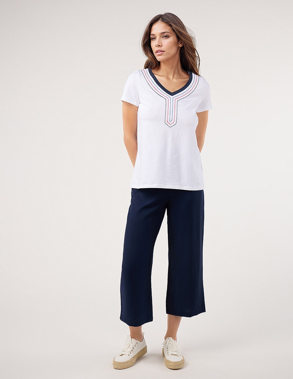 Blusa manga corta para mujer 3