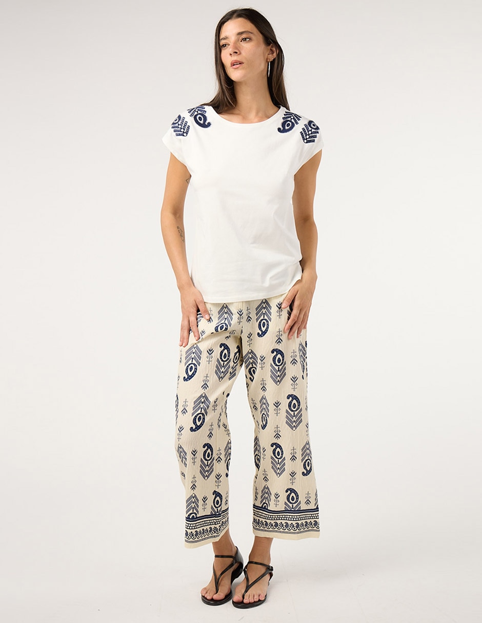 Blusa manga corta para mujer 3