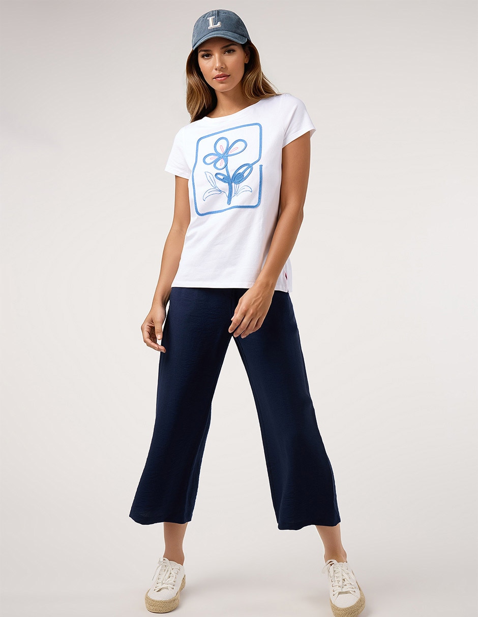 Blusa manga corta para mujer 3