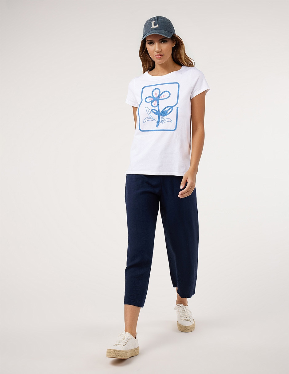 Blusa manga corta para mujer 4