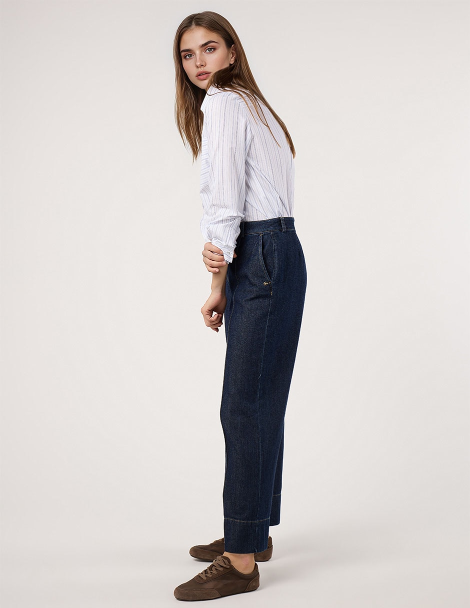 Pantalón coulotte amplio para mujer 3
