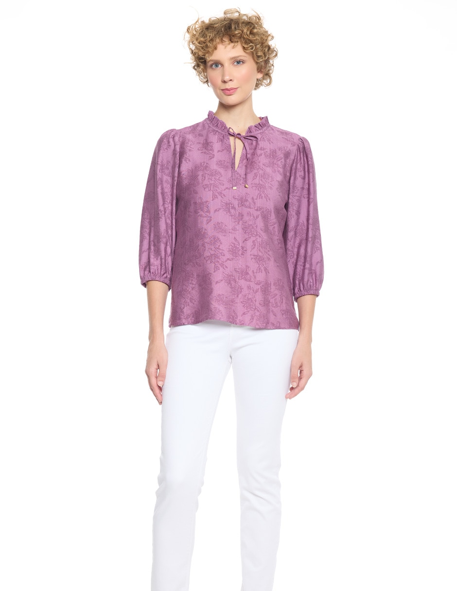 Blusa Mylah manga 3/4 para mujer