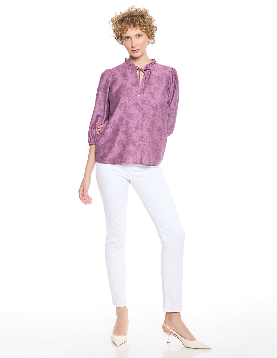 Blusa Mylah manga 3/4 para mujer 2