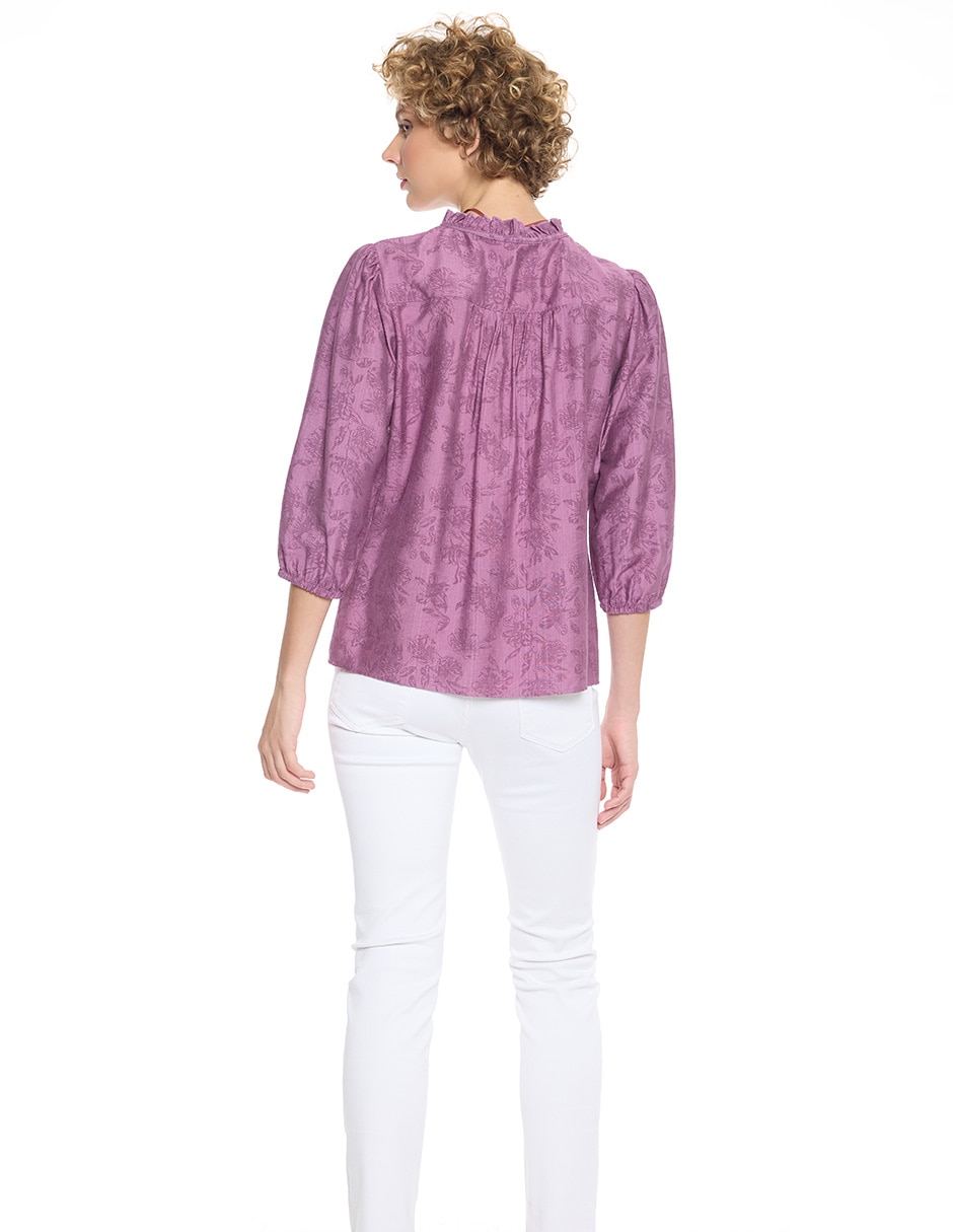 Blusa Mylah manga 3/4 para mujer 4