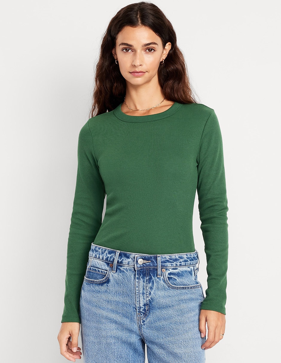 Blusa manga larga para mujer