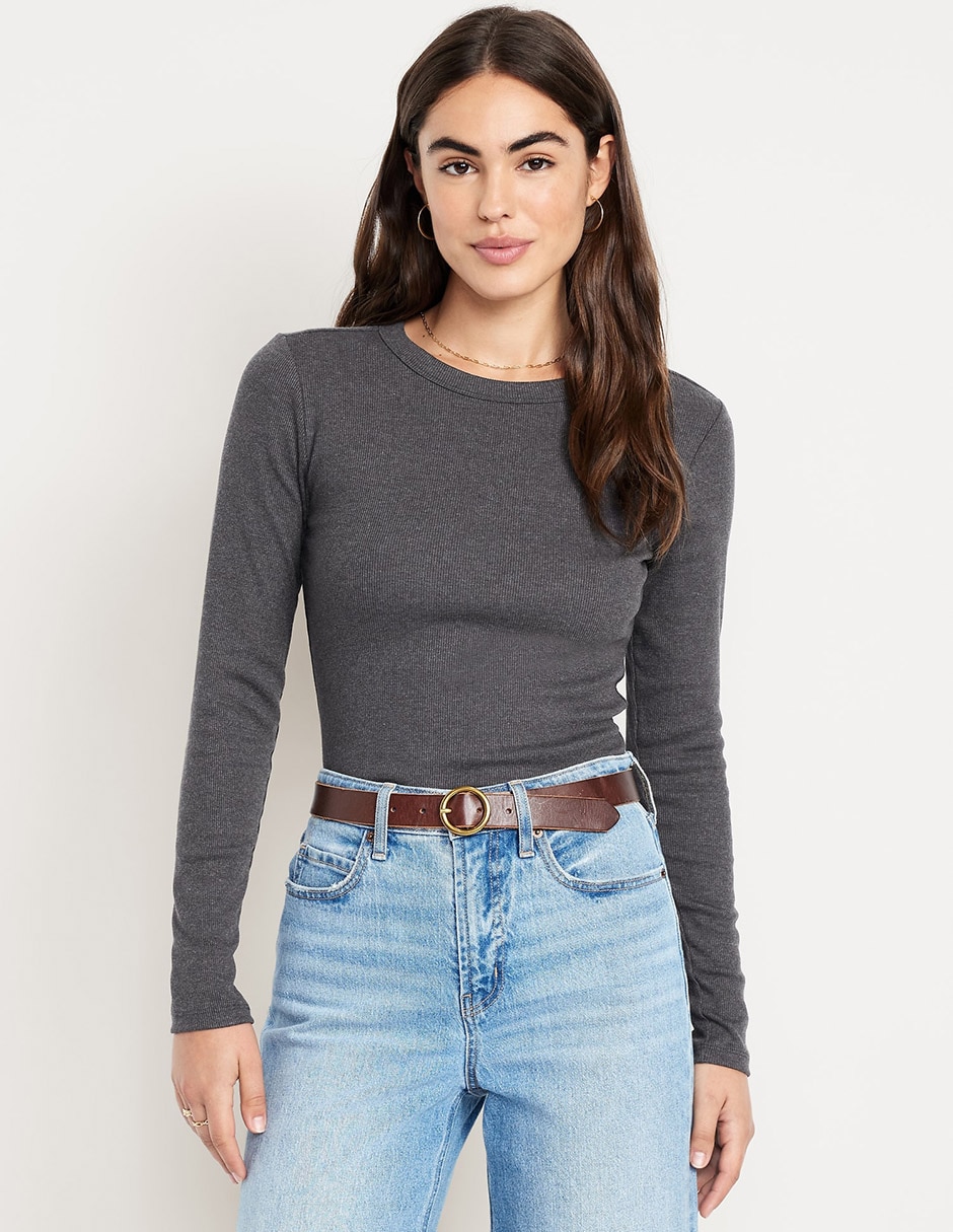 Blusa manga larga para mujer