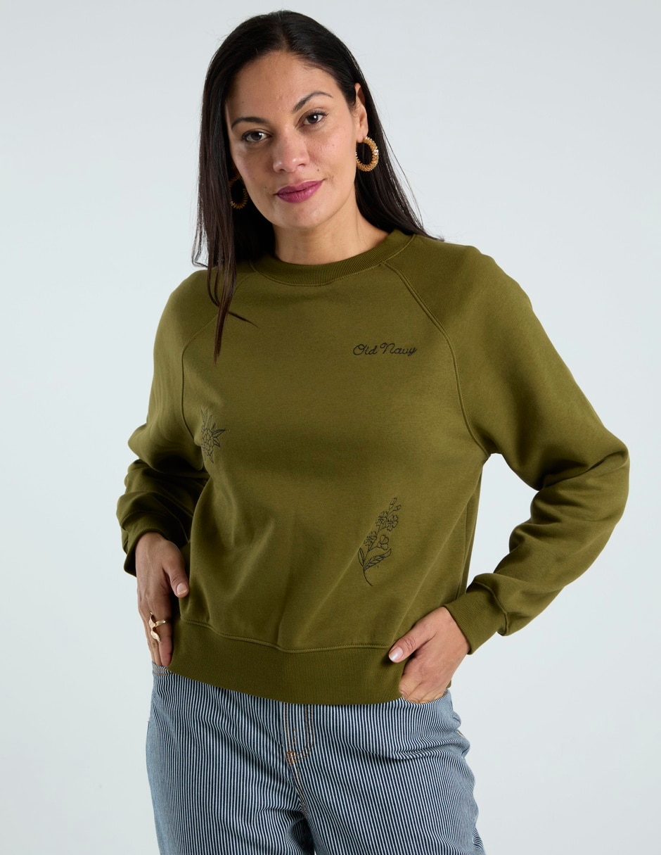 Sudadera sin capucha para mujer
