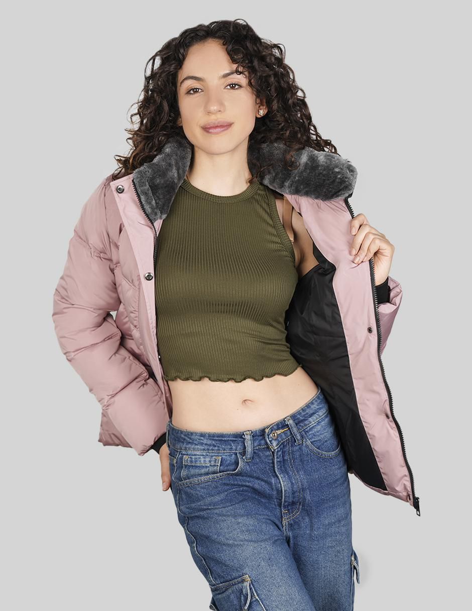 "chamarra" acolchada greenlander no impermeable "de" poliéster "para mujer"