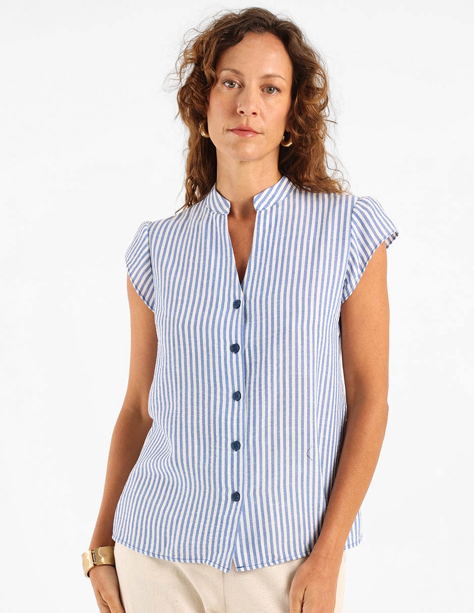 Blusa manga corta para mujer