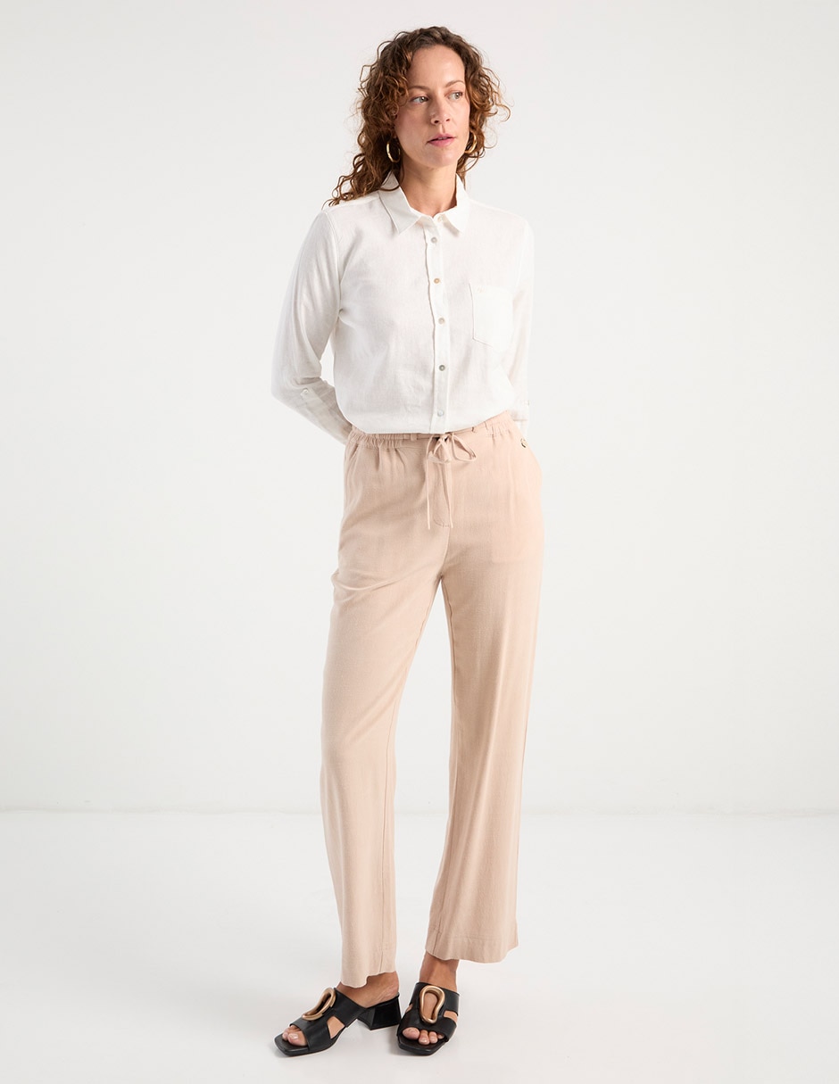 Pantalón capri regular para mujer