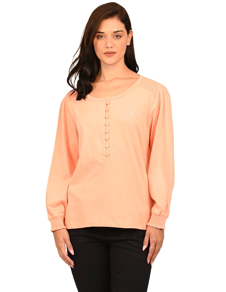 PLAYERA FERRIONI M28630, G, SALMÓN