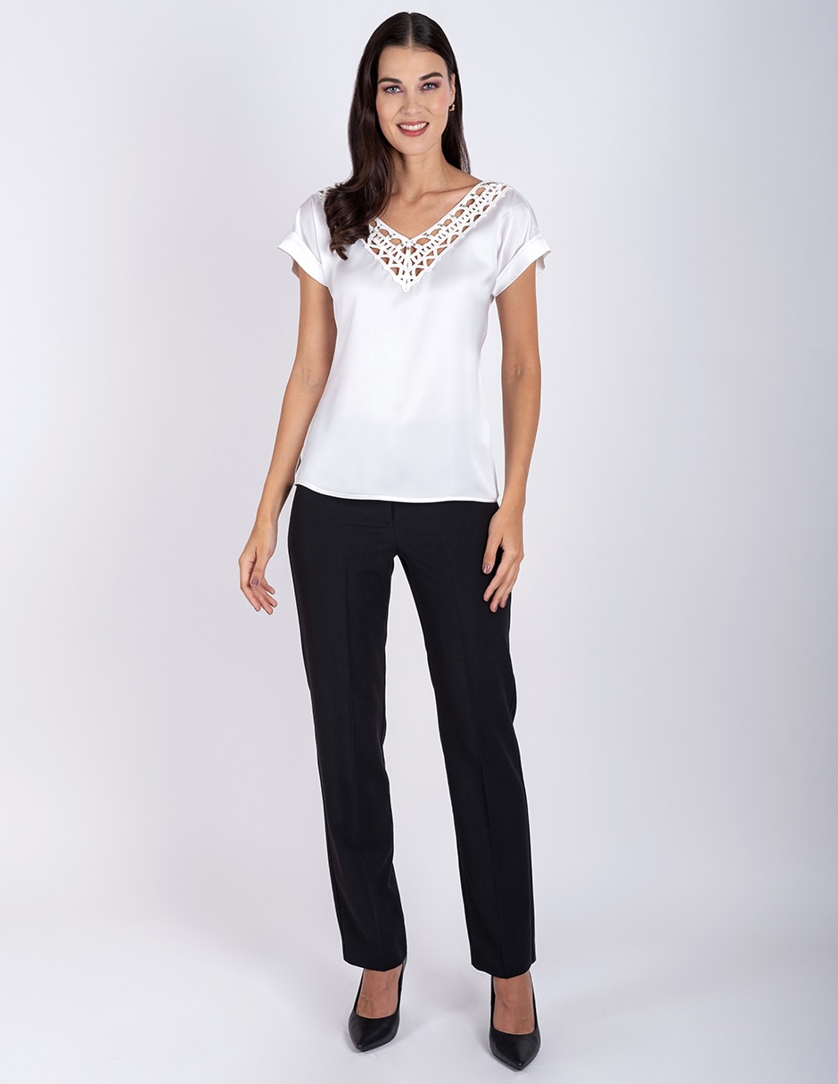 Blusa manga corta para mujer 2