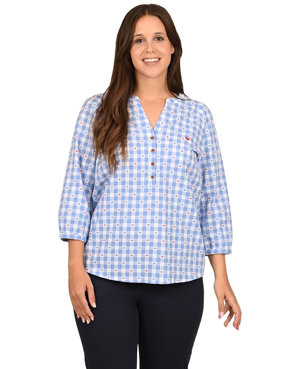 Blusa manga 3/4 para mujer