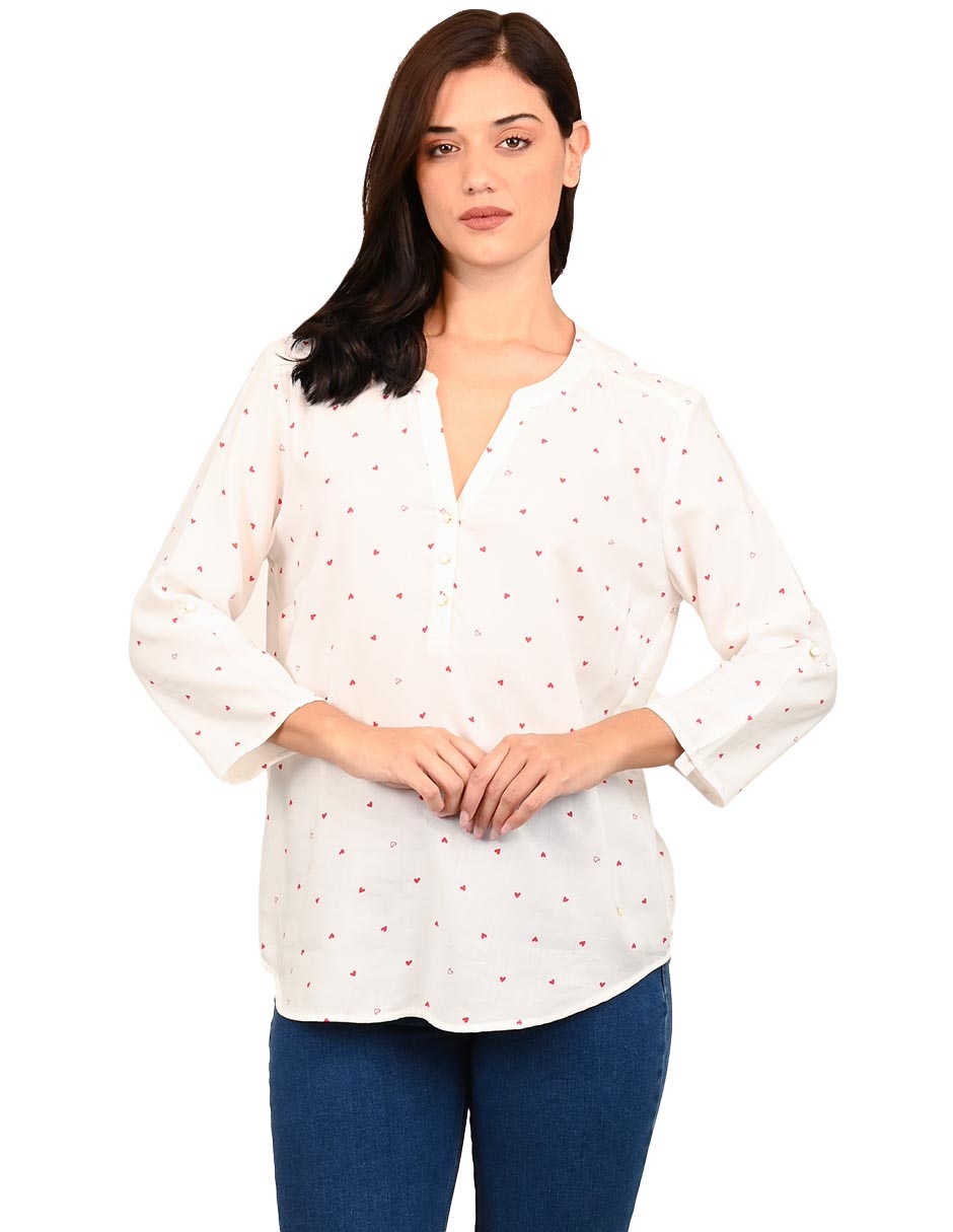Blusa manga 3/4 para mujer Blusa manga 3/4 para mujer