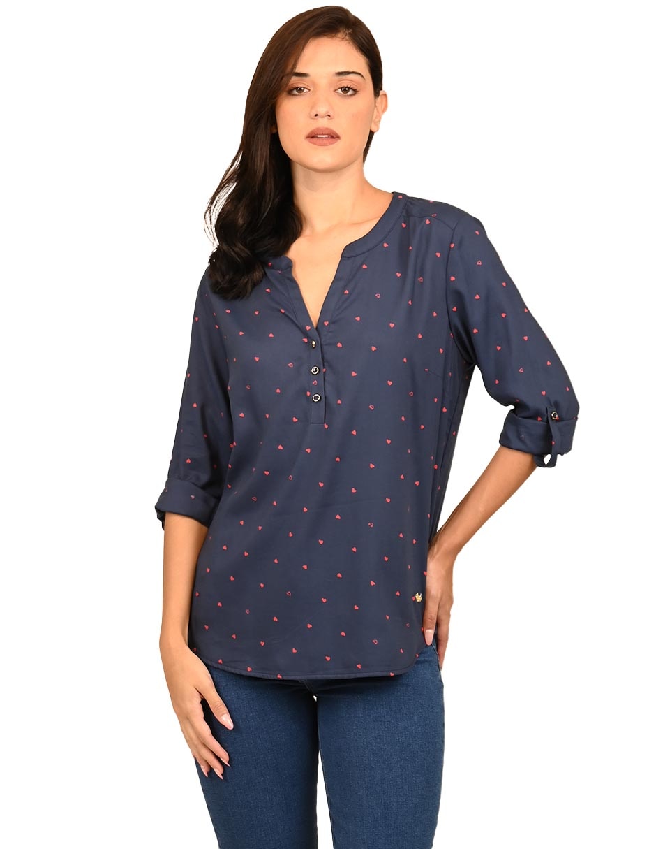 Blusa manga 3/4 para mujer