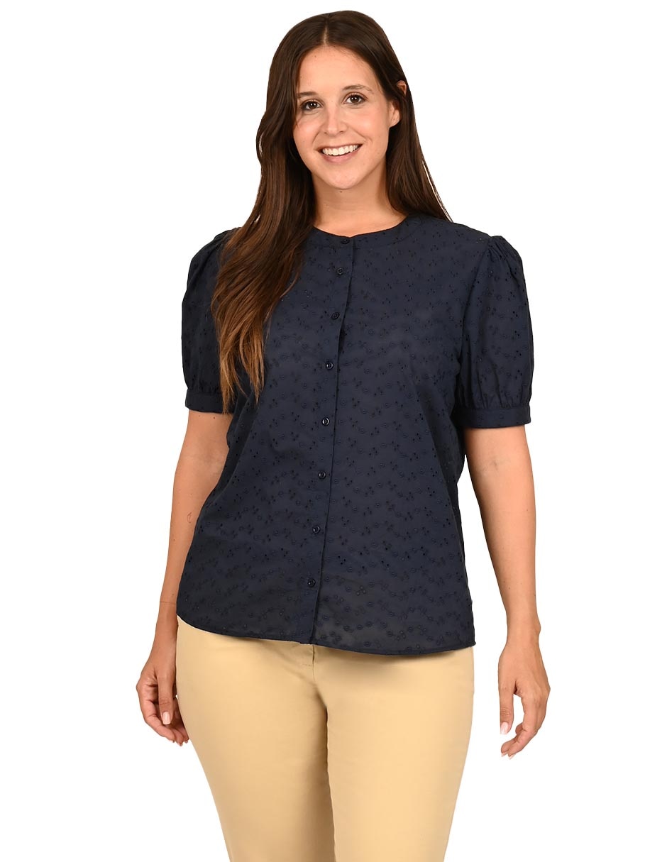 Blusa manga corta para mujer