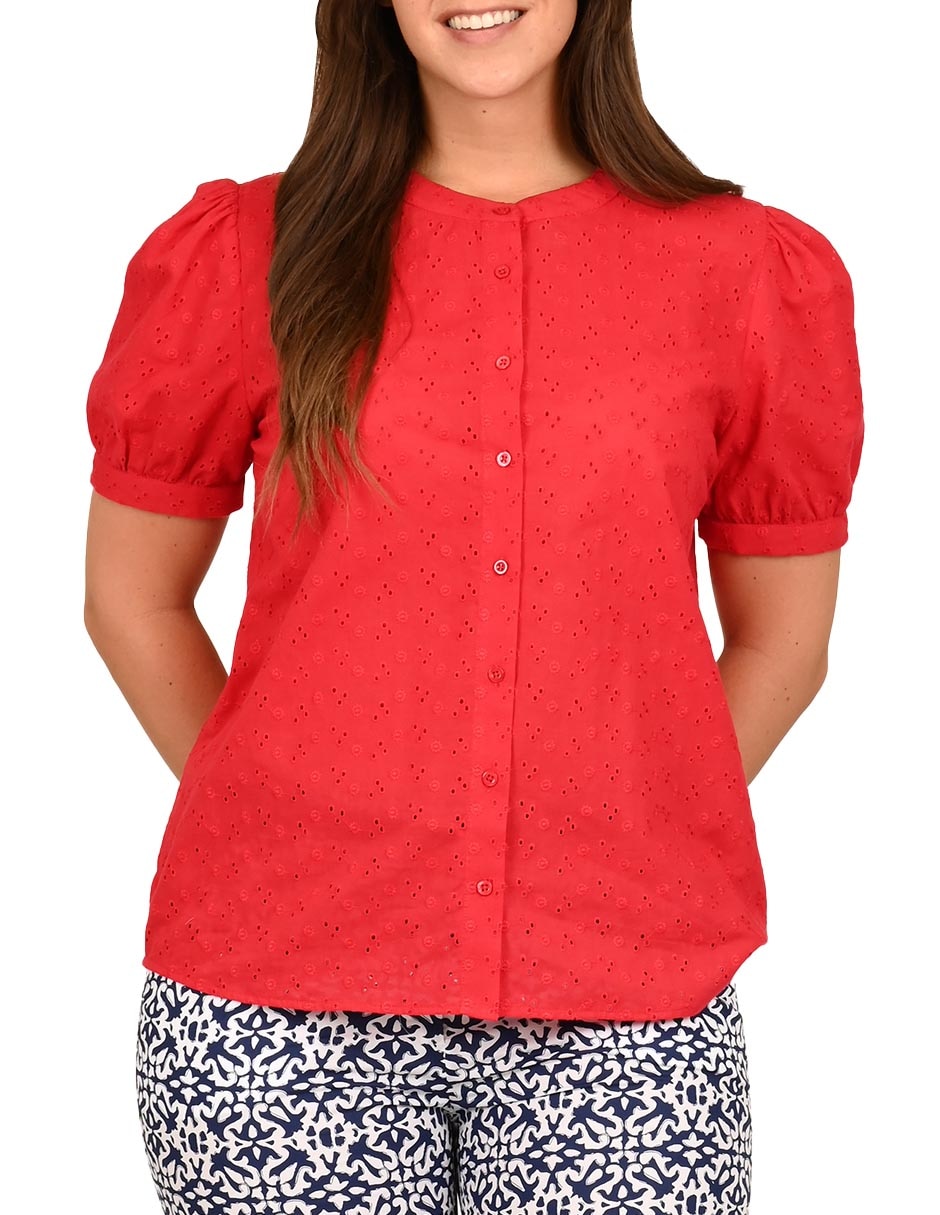 BLUSA FERRIONI M28586 GLOBO R, M, ROJO