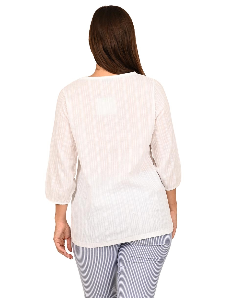 Blusa manga 3/4 para mujer 3