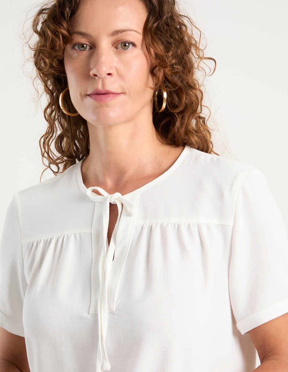 Blusa manga corta para mujer 4