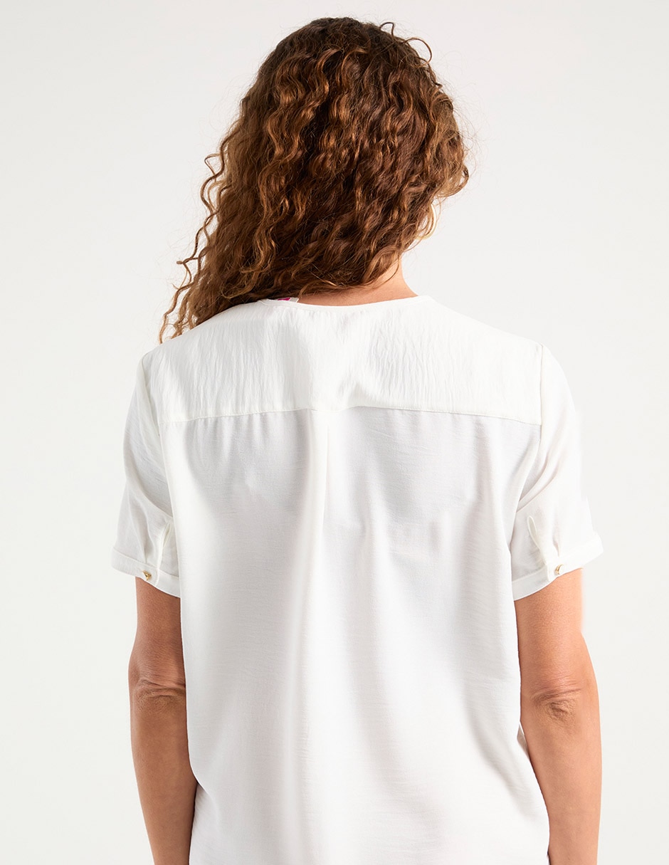 Blusa manga corta para mujer 6