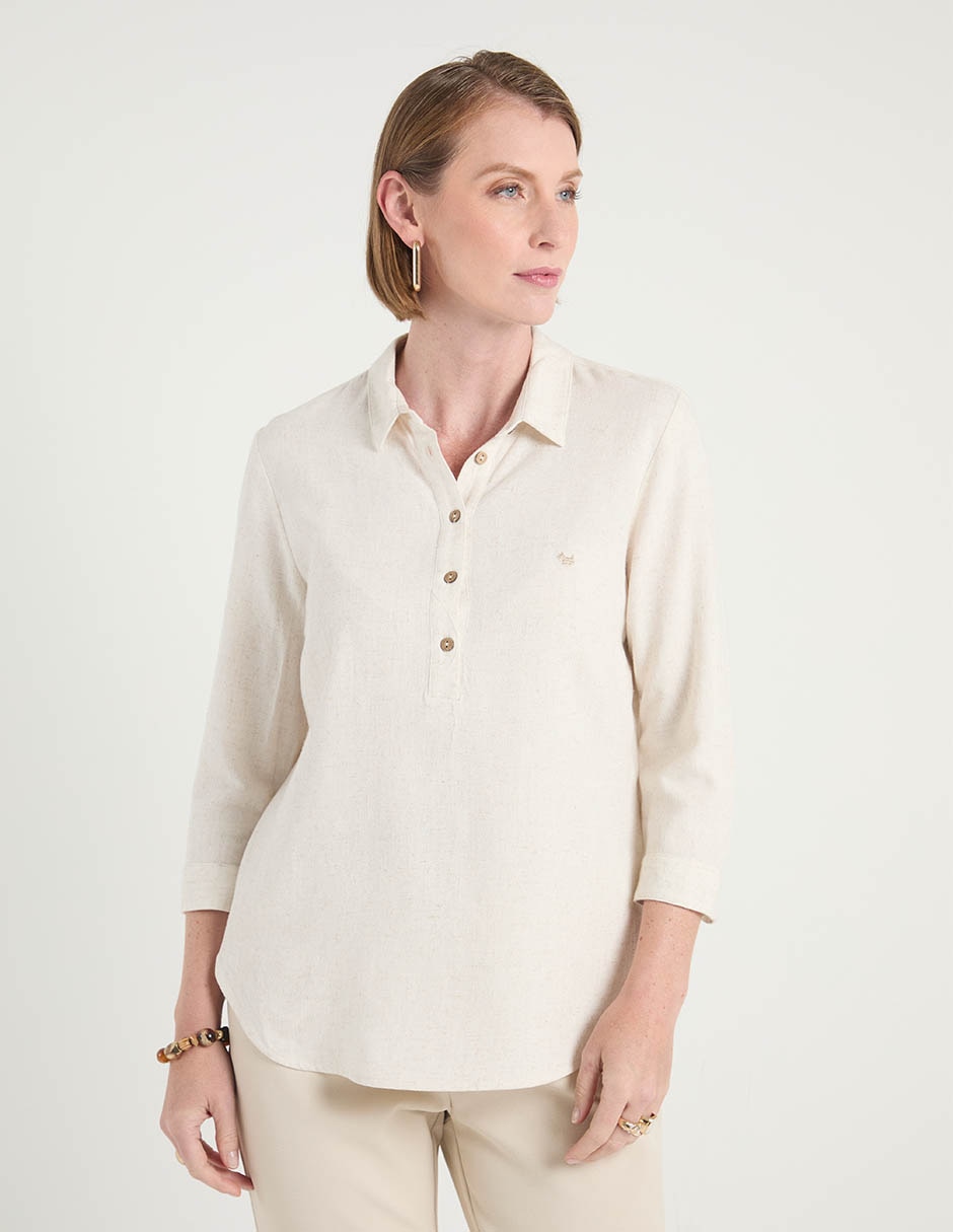 Blusa manga 3/4 para mujer