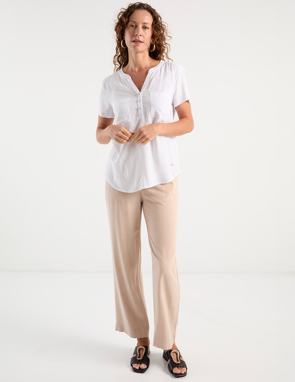 Blusa manga corta para mujer 3