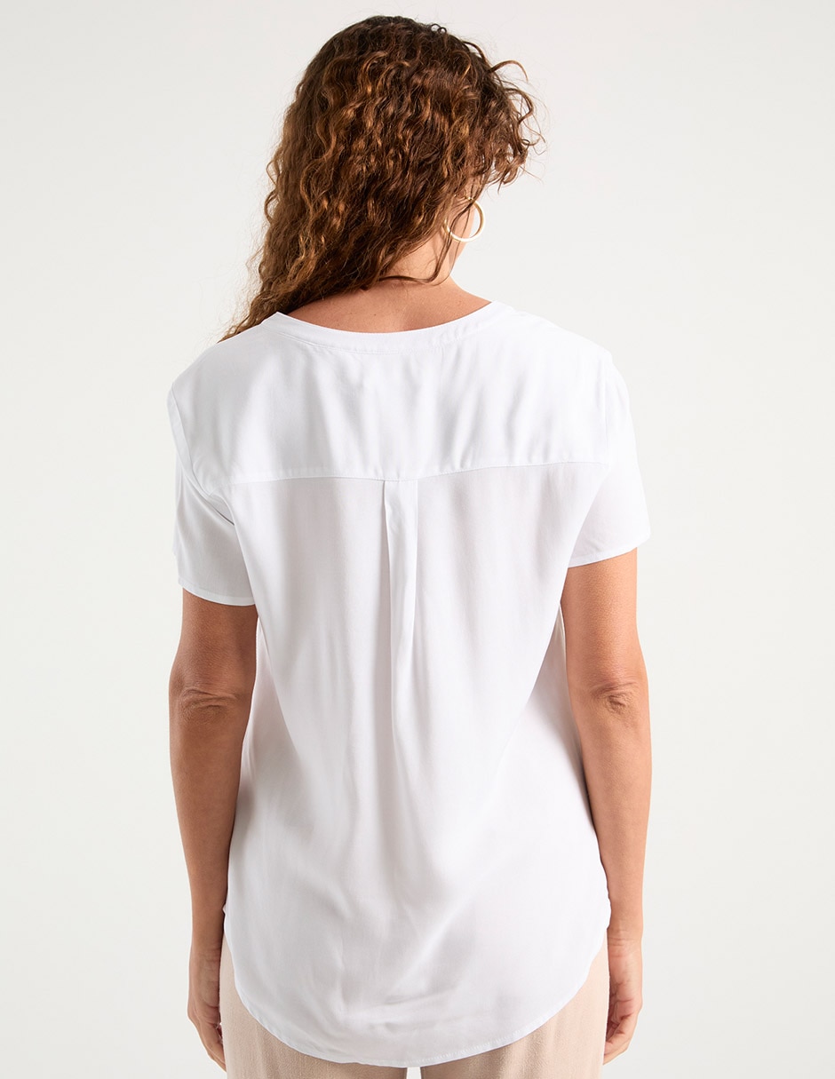 Blusa manga corta para mujer 6