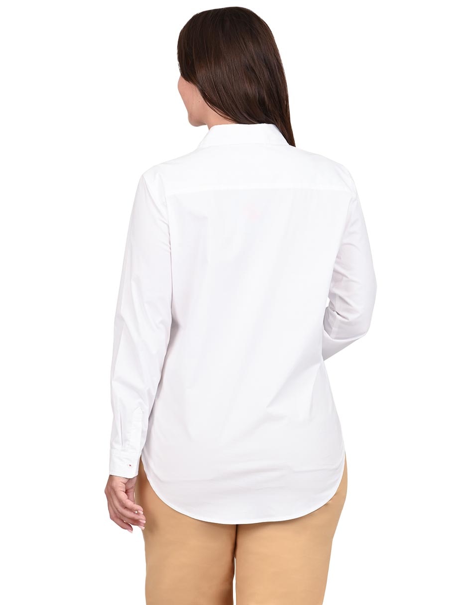 Blusa camisera manga larga para mujer 3
