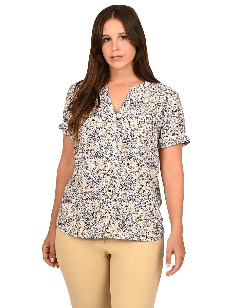 Blusa manga corta para mujer
