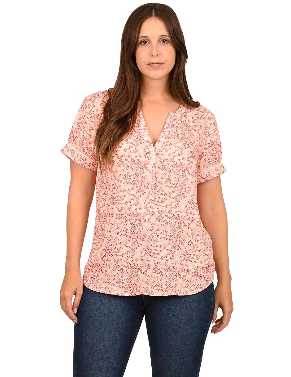 BLUSA FERRIONI M28587 REGULAR, G, ROJO