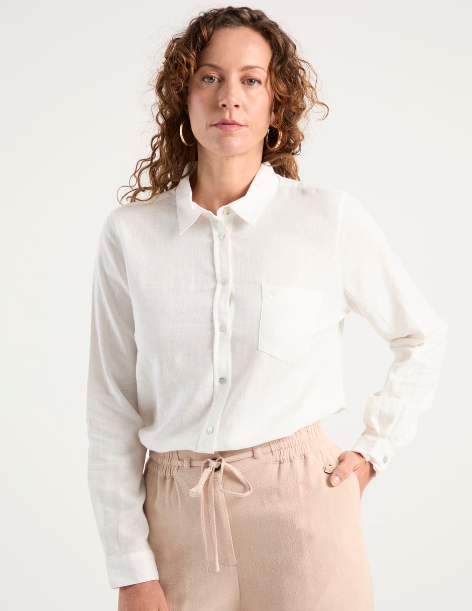 Blusa manga larga para mujer