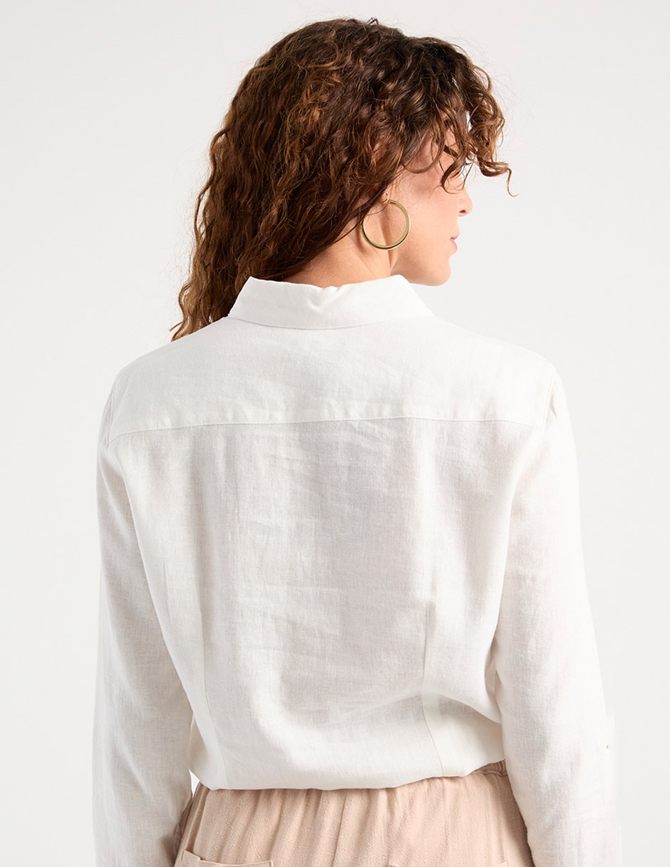 Blusa manga larga para mujer 6