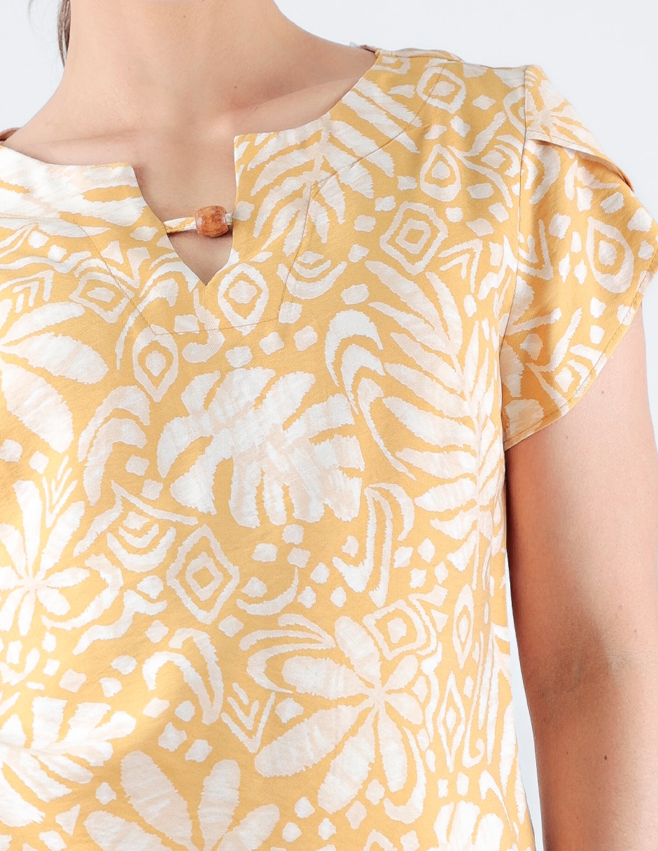 Blusa manga corta para mujer 4