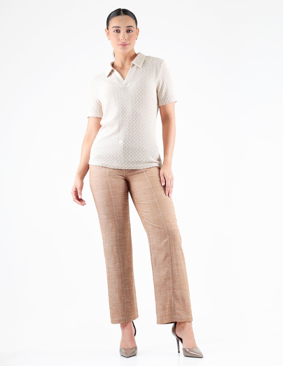 Blusa manga corta para mujer 3