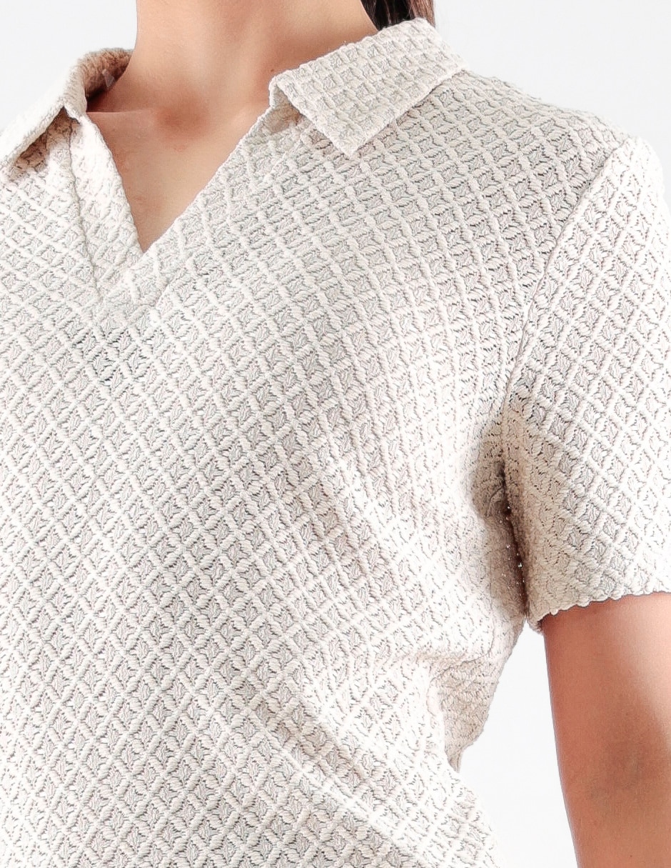 Blusa manga corta para mujer 4