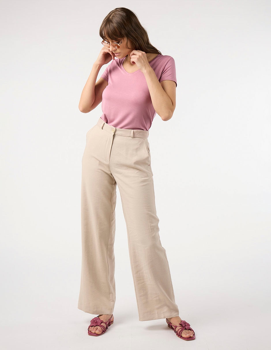 Pantalón relaxed recto para mujer 4