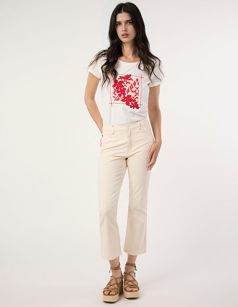 Pantalón straight skinny para mujer