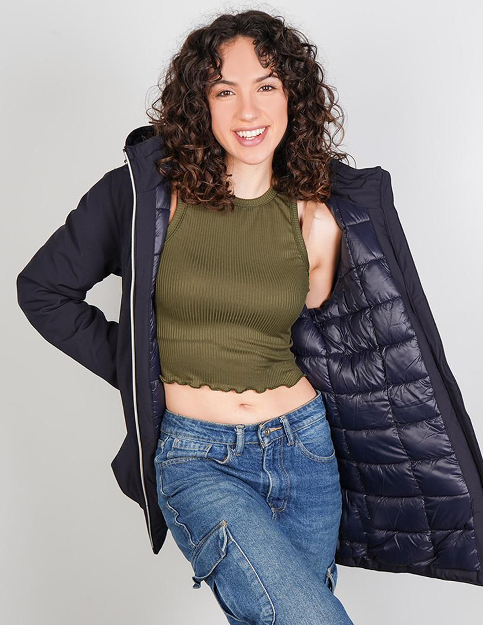 "chamarra" acolchada greenlander no impermeable "de" poliéster "para mujer"