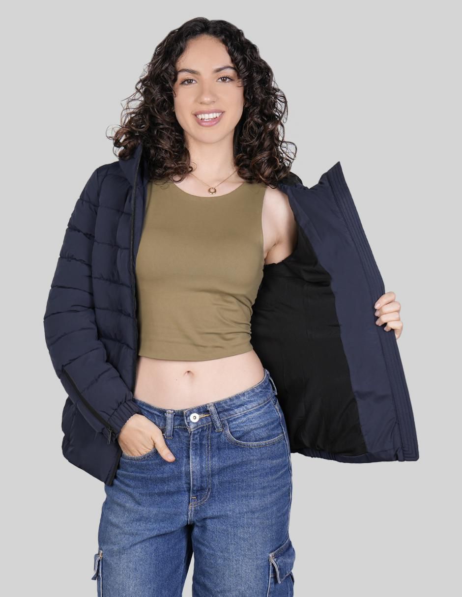 "chamarra" acolchada greenlander no impermeable "de" poliéster "para mujer"