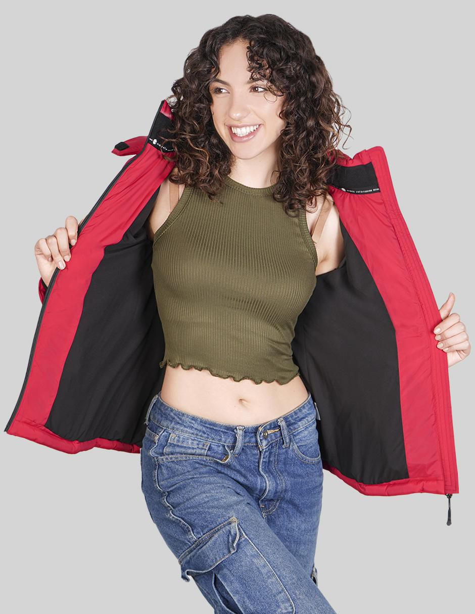 "chamarra" acolchada greenlander no impermeable "de" poliéster "para mujer"