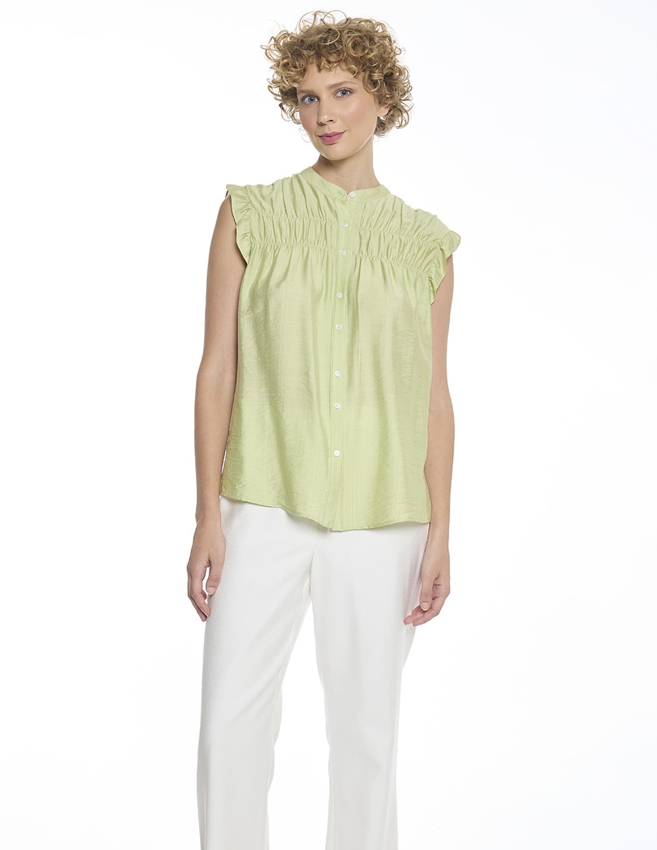 Blusa Tize sin manga para mujer
